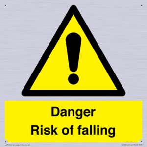 Danger Risk of falling